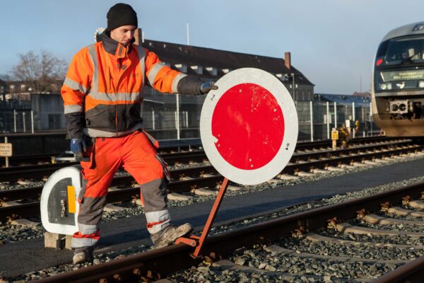 Standsignal ved sporarbejde og sporspærring